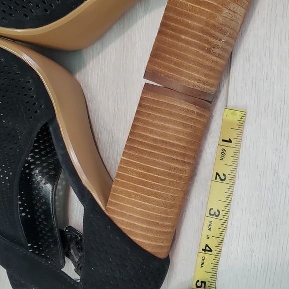 Steve Madden Women Shauna Ankle Suede Open Toe pump sandals shoes sz 9.5M - Picture 9 of 12